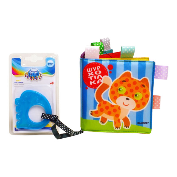 М'яка книжка-шуршалка "Котик" Книжковий хмарочос 403785 з прорізувачем (403785)