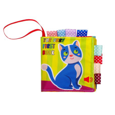 Розвиваюча м'яка книга "Котик Няв-Няв" 823444, 8 малюнків (823444)