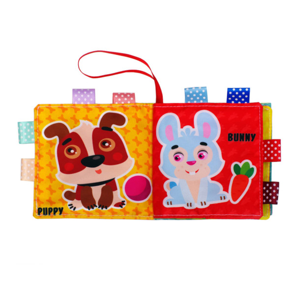 Розвиваюча м'яка книга "Котик Няв-Няв" 823444, 8 малюнків (823444)