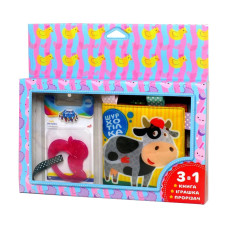 М'яка книжка-шуршалка "Корівка" Книжковий хмарочос 403754 з прорізувачем (403754)