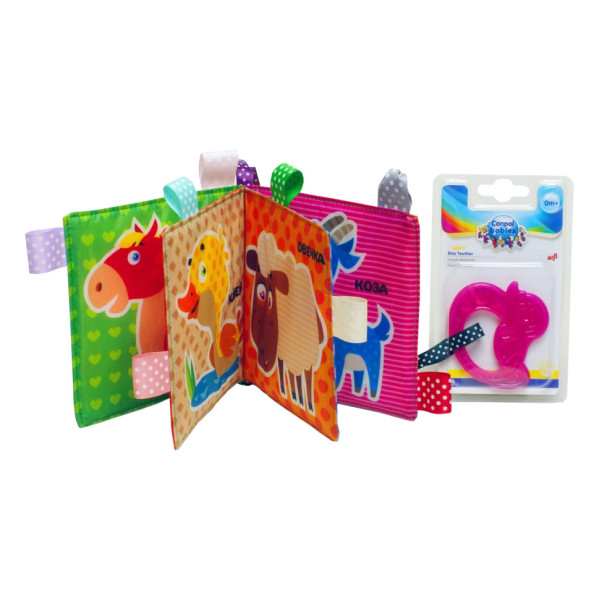 М'яка книжка-шуршалка "Корівка" Книжковий хмарочос 403754 з прорізувачем (403754)