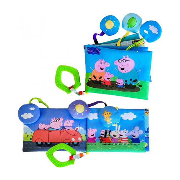 М'яка книжечка "Свинка Пеппа" МС 080602-04 з прорізувачем (МС 080602-04)