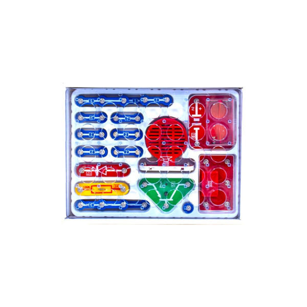 Електронний конструктор "Перші кроки в електроніці" DOKA D70710 набір В, 15 схем, звук та світло (D70710)