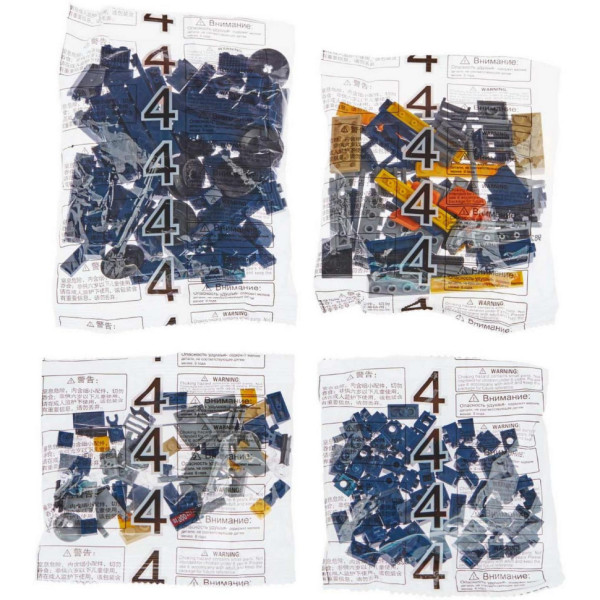 Конструктор "Потяг DF11 Z з рейками" 98220 Тепловоз (98220(Blue))