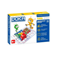 Конструктор електронний "ЗБИРАЄМО РАДІО" DOKA D70703 музика та світло (D70703)