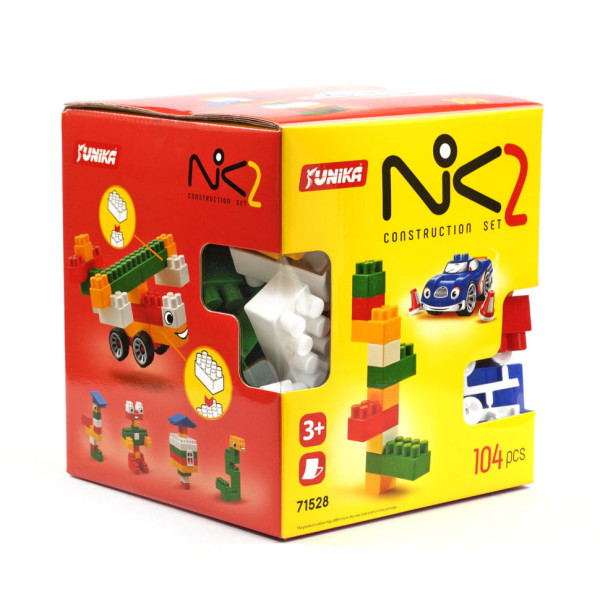 Конструктор дитячий "NIK-2" 71528, 104 великих деталей (71528)