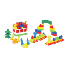 Дитячий конструктор з великими деталями "Майстер Блок" 1-028, 113 дет. (1-028)