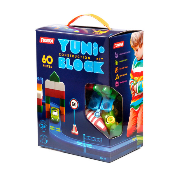 Конструктор дитячий "YUNI-BLOK" 71412, 60 великих деталей (71412)