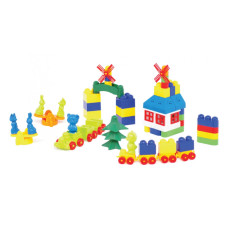 Дитячий конструктор "Майстер Блок" №5 Colorplast 1-027, 93 деталі (1-027)