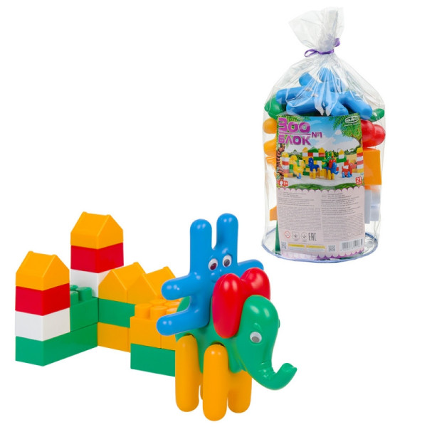 Детский конструктор "Зоо Блок" №1 1869, 21 деталь