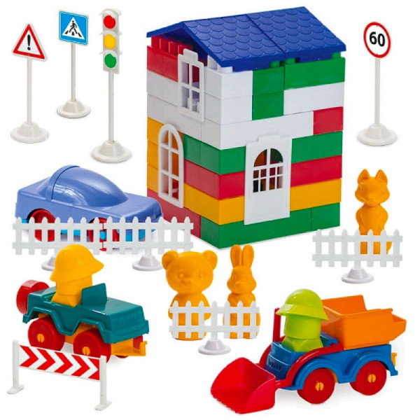 Дитячий конструктор "Лідер" №4 1-053, 150 великих деталей