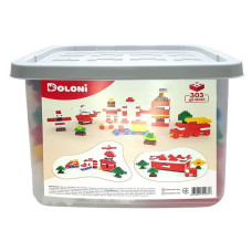 Дитячий блочний конструктор 013999/04 у пластиковому боксі, 303 деталі (013999/04)
