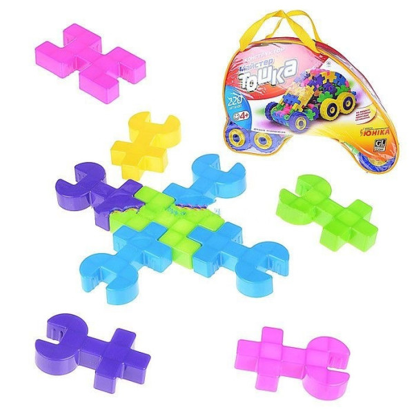 Конструктор з великими деталями «Майстер Тошка» 80037UNK, 220 запчастин (80037UNK)