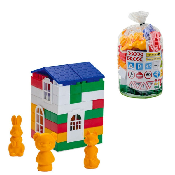 Дитячий конструктор "Лідер" №1 1-219, 50 великих деталей (1-219)