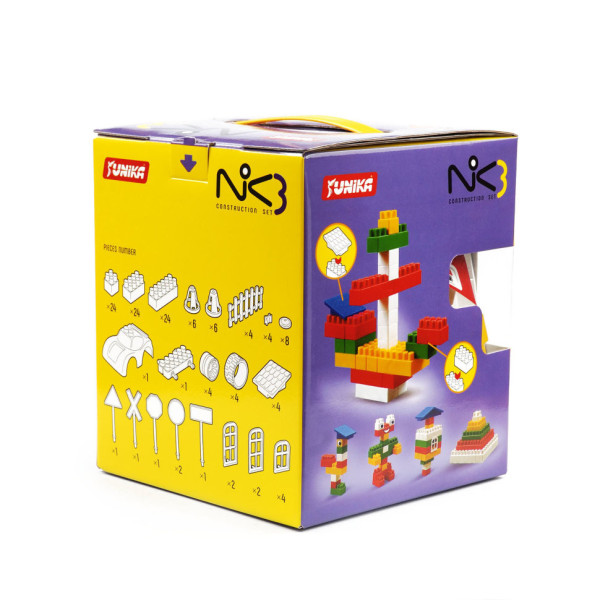 Конструктор дитячий "NIK-3" 71535, 128 великих деталей (71535)