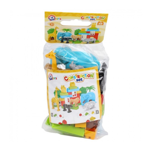 Ігровий набір конструктор "Дикі тварини Африки" 0334TXK 40 деталей (0334TXK)