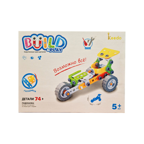 Конструктор Build&Play "Болід Ф1" HANYE J-7705, 74 елементи (J-7705)