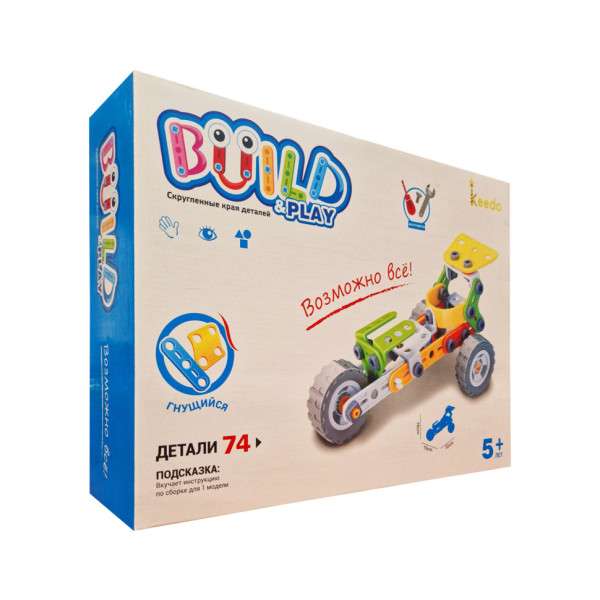 Конструктор Build&Play "Болід Ф1" HANYE J-7705, 74 елементи (J-7705)