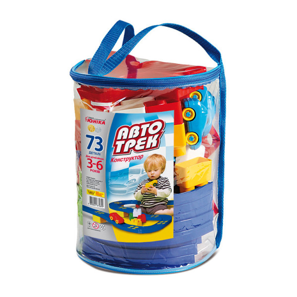 Конструктор дитячий "Автотрек” 70699, 73 деталі, рюкзак (70699)