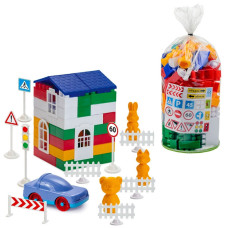 Дитячий конструктор "Лідер" №3 1-052, 100 великих деталей (1-052)