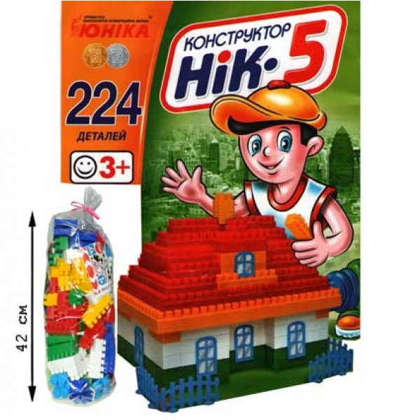 Дитячий конструктор НІК-5 70927, 224 великі деталі (70927)