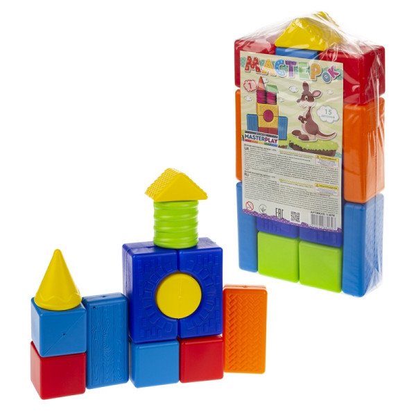 Конструктор Мастерок №1 1-070 15 деталей (1-070)