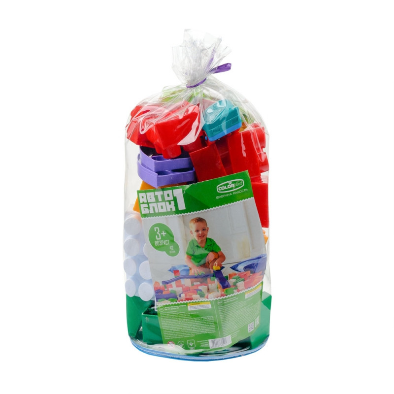 Конструктор "Авто-Блок" №1 Colorplast 1777 42 деталі