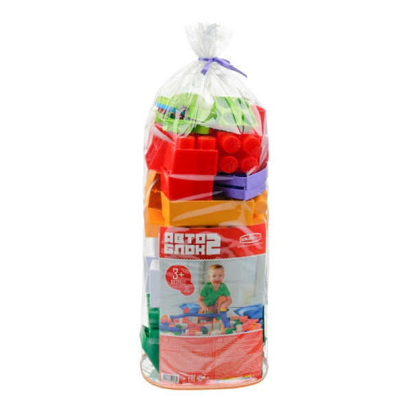 Конструктор "Авто-Блок" №2 Colorplast 1784 52 детали
