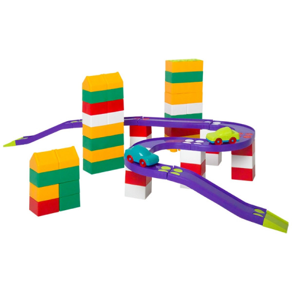 Конструктор "Авто-Блок" №3 Colorplast 1791 72 детали