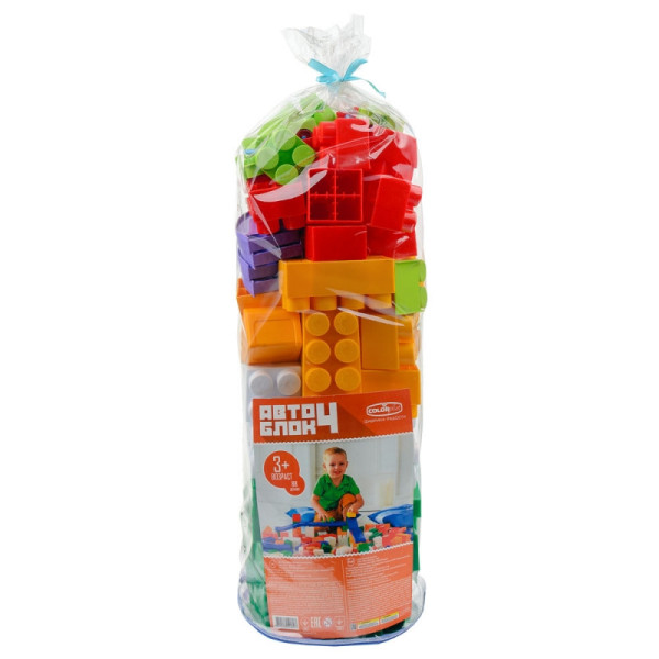 Конструктор "Авто-Блок" №4 Colorplast 1807 88 деталей