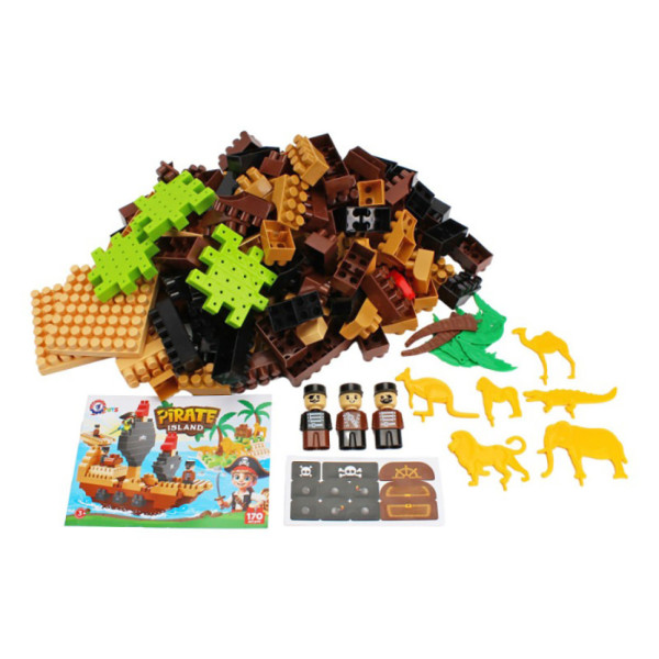 Дитячий розвиваючий конструктор "Pirate island" 2642TXK 170 деталей (2642TXK)