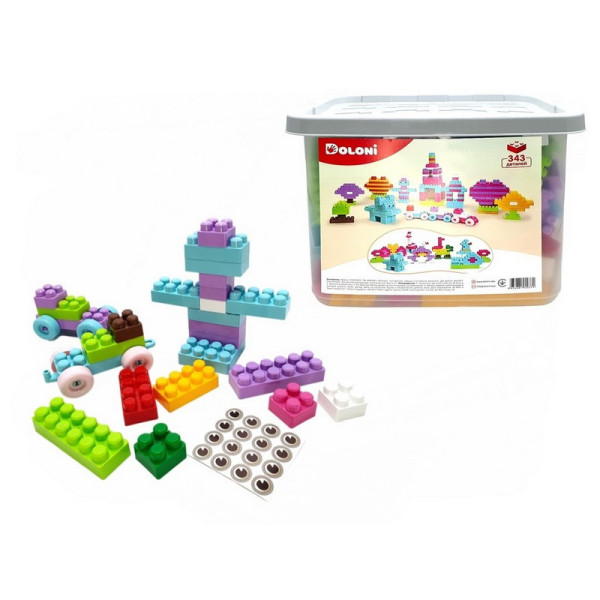 Дитячий блочний конструктор "Набір для дівчаток" 013999/02, 343 деталі (013999/02)