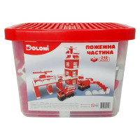 Конструктор "Пожежна частина" 013888/01 в пластиковому боксі, 248 деталей (013888/01-D)