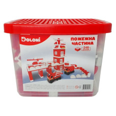 Конструктор "Пожежна частина" 013888/01 в пластиковому боксі, 248 деталей (013888/01-D)