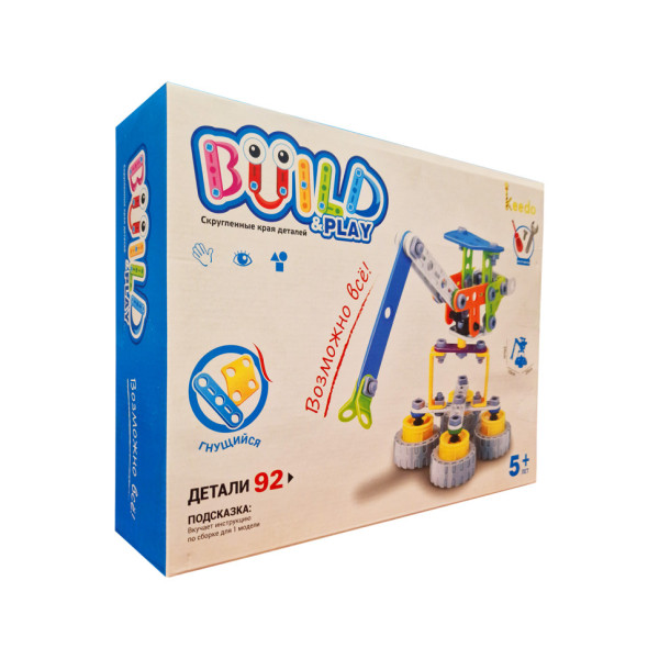 Конструктор Build&Play "Портовий кран" HANYE J-7701, 92 елементи (J-7701)