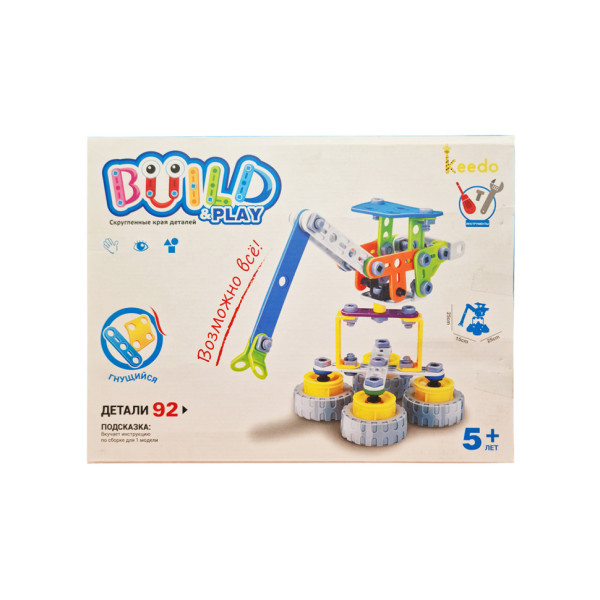 Конструктор Build&Play "Портовий кран" HANYE J-7701, 92 елементи (J-7701)