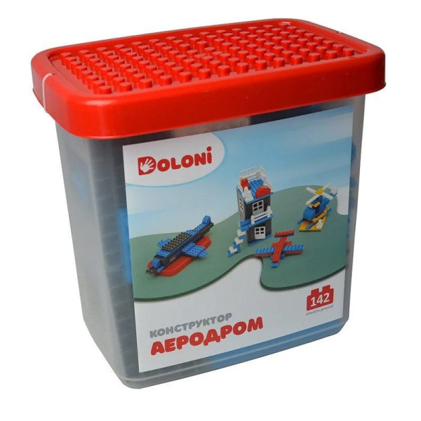 Конструктор "Аеродром" 013888/33 в пластиковому боксі 142 деталі (013888/33)