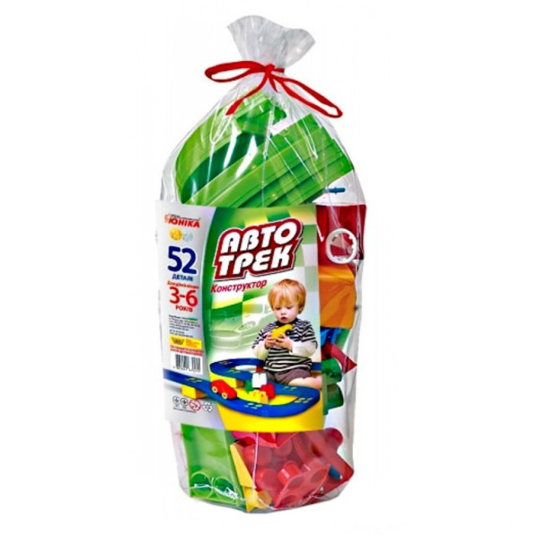 Конструктор дитячий "Автотрек” 70255, 52 деталі, паяний пакет (70255)