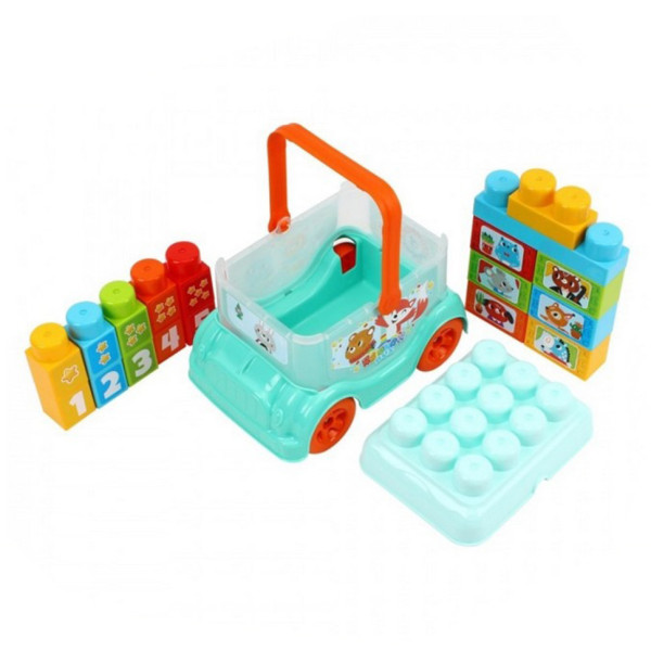 Дитяча іграшка "Автобус-конструктор" 0396TXK(Turquoise) бірюзовий (0396TXK(Turquoise))