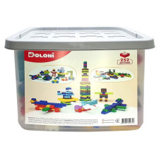 Дитячий блочний конструктор 013999/03 у пластиковому боксі, 252 деталі (013999/03)