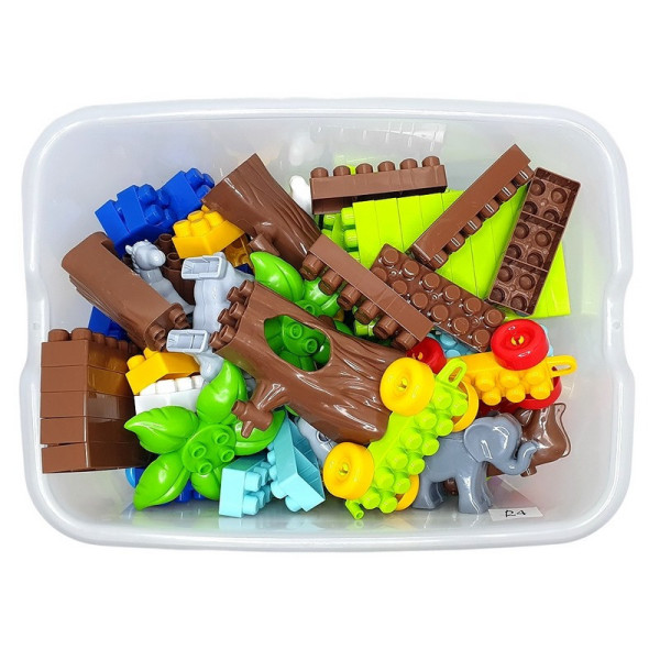 Дитячий блочний конструктор 013999/03 у пластиковому боксі, 252 деталі (013999/03)