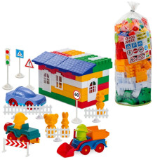 Дитячий конструктор "Лідер" №5 1-054, 200 великих деталей (1-054)