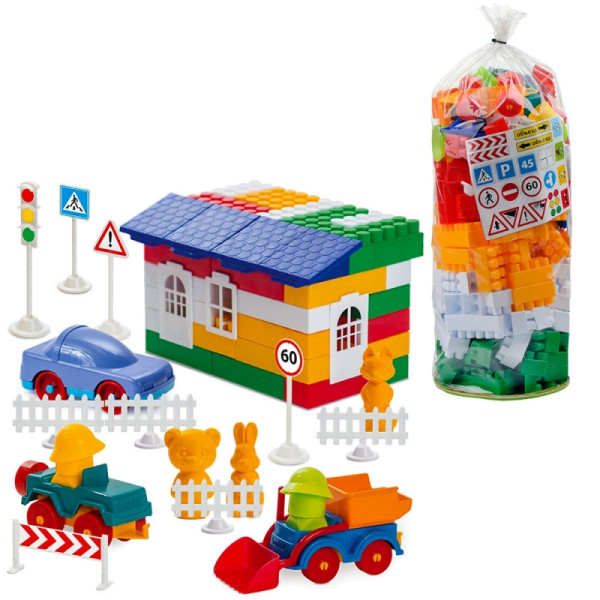 Дитячий конструктор "Лідер" №5 1-054, 200 великих деталей (1-054)