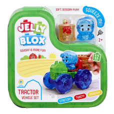 Дитячий сенсорний конструктор "Барвистий трактор" Jelly Blox 932945, 12 деталей (932945)