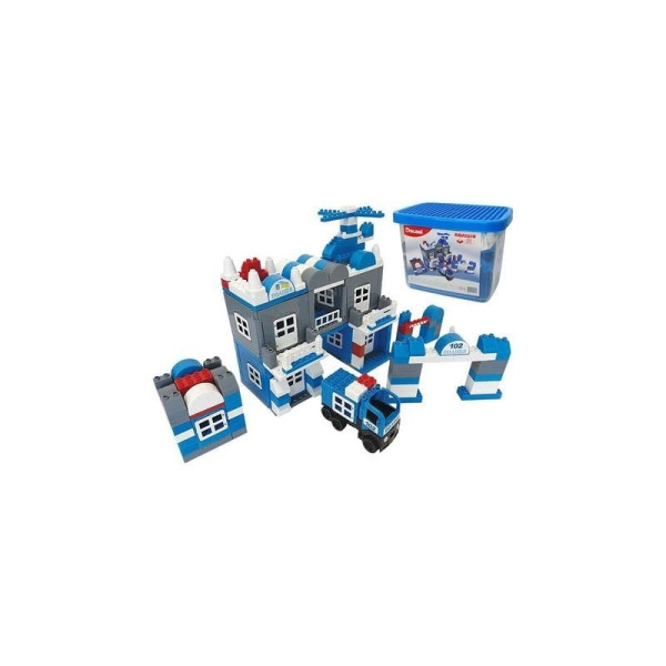 Конструктор "Поліція" 013888/02 в пластиковому боксі, 231 деталь (013888/02-D)