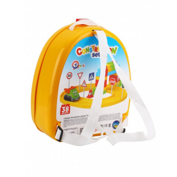 Дитячий конструктор в рюкзаку ТехноК 8652TXK з дорожніми знаками (8652TXK)