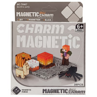 Дитячий магнітний конструктор Minecraft 9967, 28 деталей (9967)