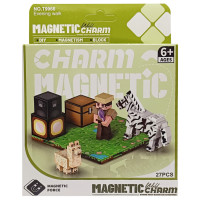 Дитячий магнітний конструктор Minecraft 9966, 27 деталей (9966)