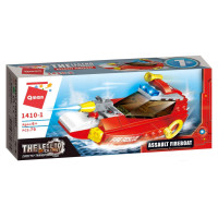 Конструктор Qman 1410-1-8 Пожежна техніка, 79 дет  Assault Fireboat (1410-1)