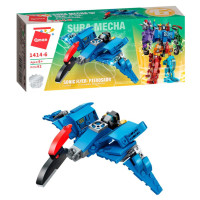 Дитячий Конструктор Qman 1414-1-6 трансформер (робот + динозавр) 93 дет  Pterosaur (1414-6)